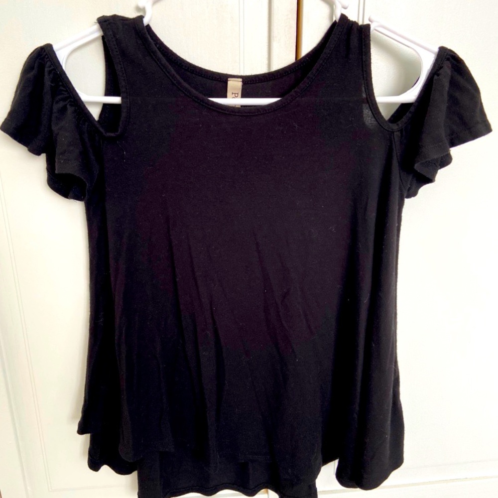 Girls cold shoulder top